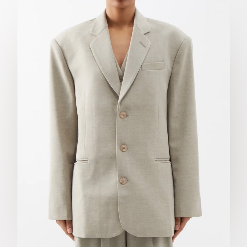 THE FRANKIE SHOP Gelso Blazer Taupe